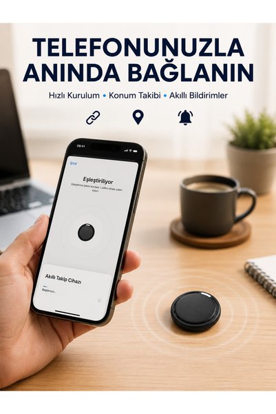 AirTag Telefon ile Bağlantılı iOS ve Android Uyumlu Eşya Takip Cihazı