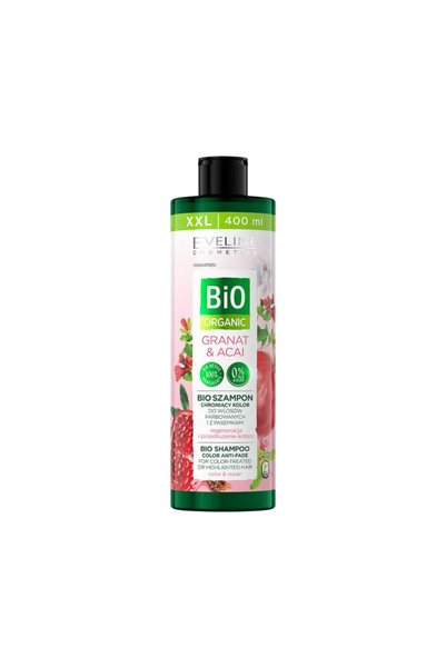 Eveline Cosmetics Șampon Bio Organic Granat & Acai, anti-decolorare, 400 ml, ...