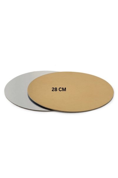 DECORA Disc Tort - AURIU/ARGINTIU - Ø 28CM - cu 3 mm grosime