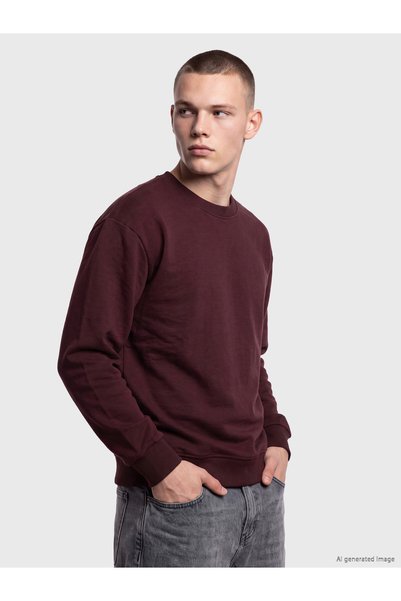 LC Waikiki Nevavm Farkıyla Xside Bordo 3 Threaded Plain Comfortable & Relax M...