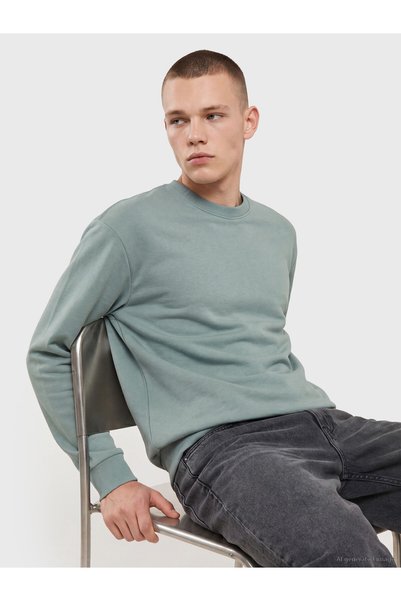 LC Waikiki NEVAVM Farkıyla XSIDE Green 3 Thread Shardonlu سترة رجالية مريحة و...