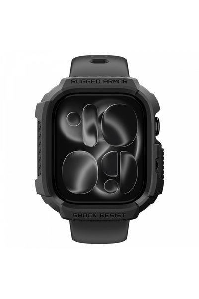 Spigen Здрав защитен калъф за Apple Watch Series 12 42 мм, матово черно ACS11877