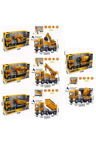 bellasia KLX800-241-42-43-244 Işıklı Müzikli 1:24 İş Makina BLS