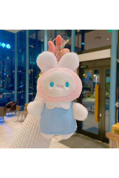 Generic Cartoon Rabbit Plush Keychain Pendant Mini Doll