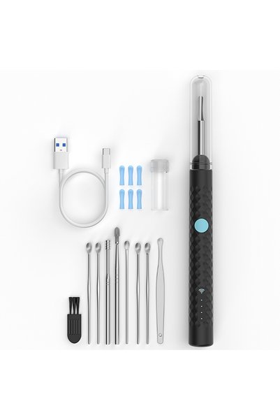 Choice BLACK MORE SPOON Visual Ear Cleaner Camera HD1080P Digital Otoscope 4....
