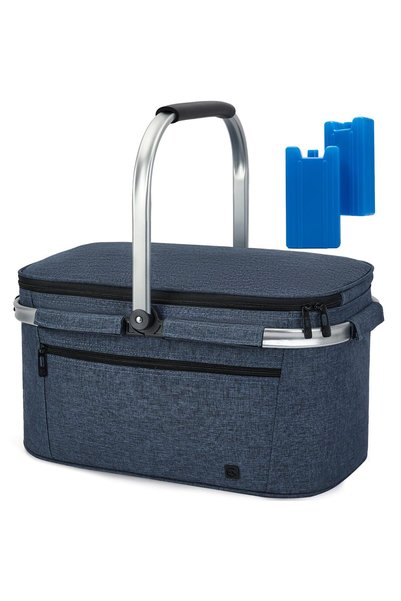 ALLCAMP OUTDOOR GEAR Insulated Cooler Bag Portable Collapsible Picnic Basket ...