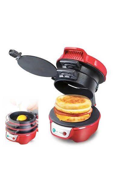 NALACAL Breakfast Sandwich Maker, 3 in 1 Sandwich Maker Egg McMuffin Maker No...