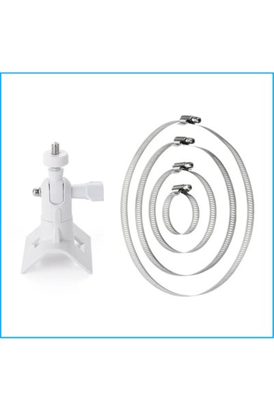 Choice White Camera Mount Pipe Mounting Bracket Adjustable Camera Mount Holde...