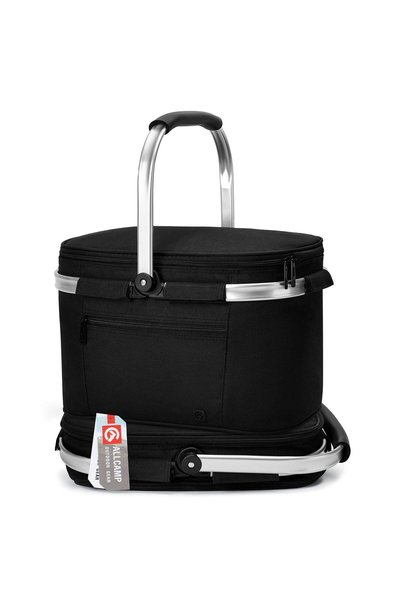 ALLCAMP OUTDOOR GEAR Insulated Cooler Bag Portable Collapsible Picnic Basket ...