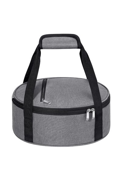 TERRIFI Round Insulated Casserole Carrier for Hot or Cold Food, Portable Ther...