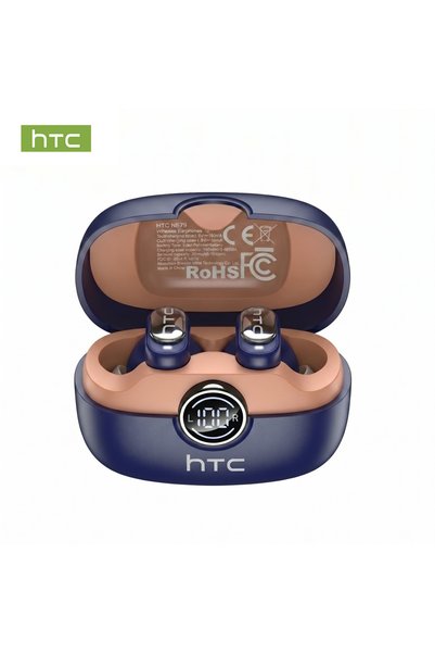 Choice Blue orange HTC NE79 TWS Bluetooth 6.0 Earbuds AI Translation 135 Lang...