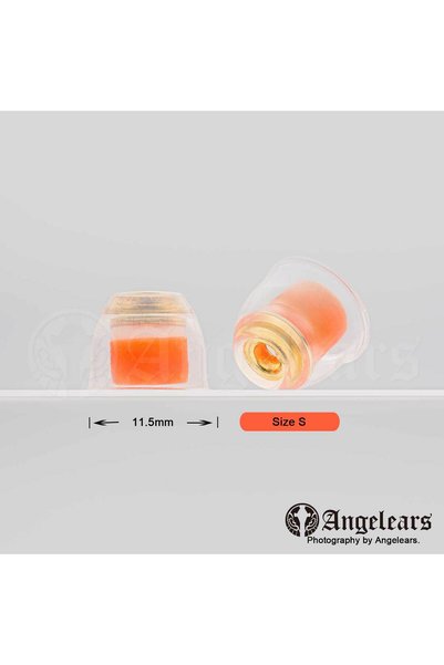 Choice Orange-S-1pair Angelears' Selected Eartips - AE300 Brass Nozzle Liquid...