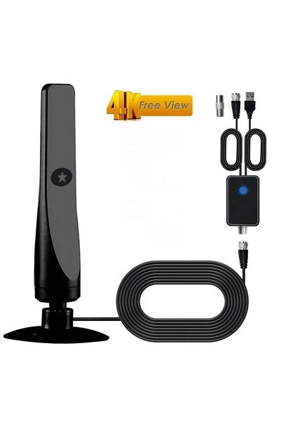 Choice black Indoor and Outdoor High-Definition Ground Wave Digital TV Antenn...
