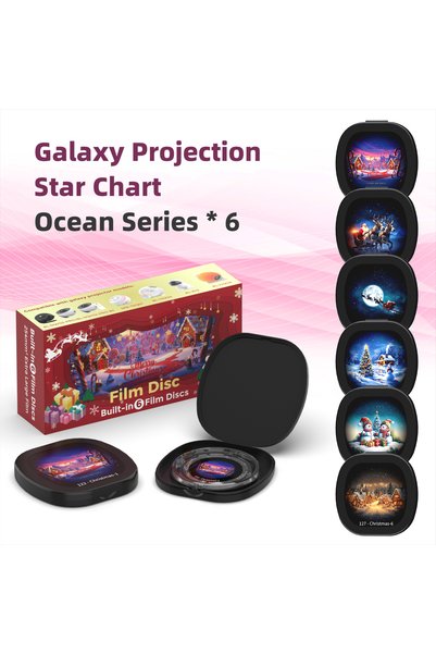 Choice Christmas series Christmas Galaxy Projector Film Disc Set 6Pcs HD Proj...