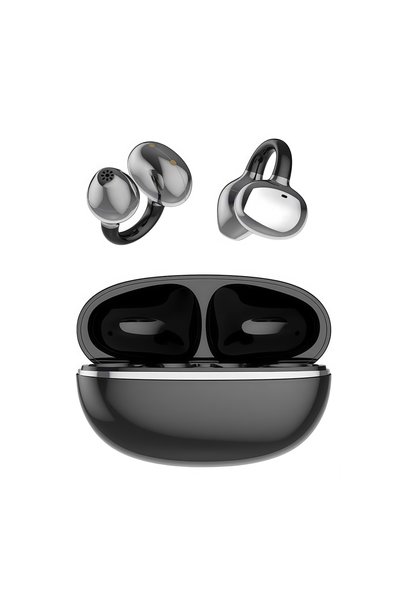 Choice black Original Ear-Clip Surround Bluetooth Headphones Bone Conduction ...