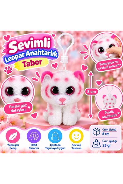Bezos Plush Leopard Keychain Tabor BZELDR05