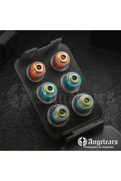Choice SML-3pairs Angelears' Selected Eartips - AE300 Brass Nozzle Liquid Sil...
