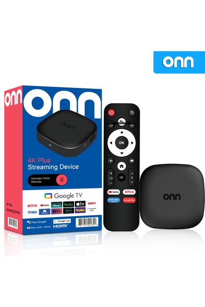 Choice جهاز تلفزيون ذكي ONN ONN‑Box بنظام أندرويد 13، مزود بمنفذ USB من النوع...