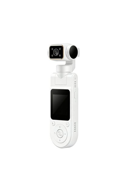 Choice NO TF CARD X20-WHITEH 4K Handheld Pocket Camera Rotatable Mini Body Ca...