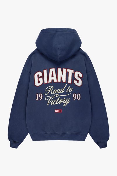 Sekizbiraltı "Road to Victory" Printed Indigo Oversized Unisex Hoodie