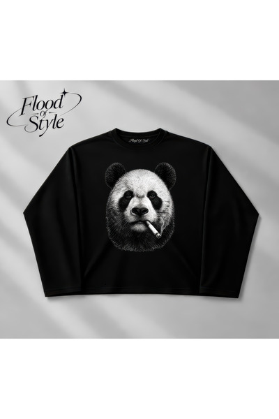 Flood Of Style تيشيرت طويل الأكمام من سلسلة «الأي» بتصميم عتيق على طراز Y2K، ...