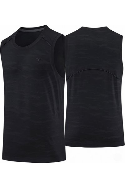 THUGFIT Sleeveless Classic Tank Top-Sku Black