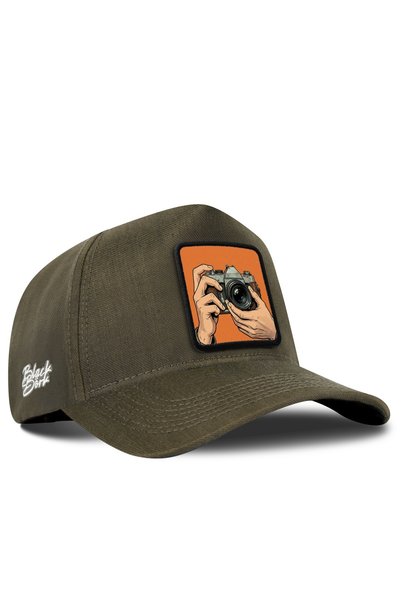 BlackBörk Cordura Khaki Baseball Cap with Photographer's Logo
