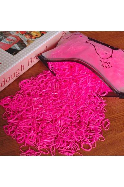 hanzhi 1000pcs Kids Hair Bands Disposable Rubber Ties Small