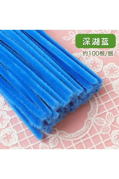 hanzhi DIY Twist Stick Flowers Sunflower Rose Bouquet 30cm - Deep lake blue (...