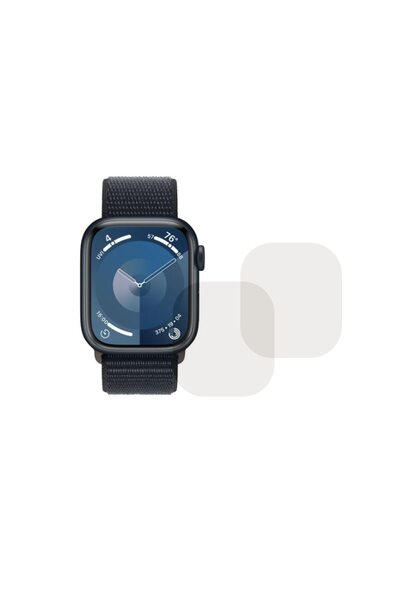 COMANDO Set de 2 folii compatibile pentru Apple Watch 9 de 45 mm, protecție i...