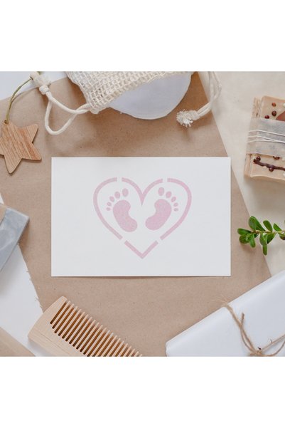 Eni Design Reusable decorative stencil 20x20cm - Heart bby (1401)