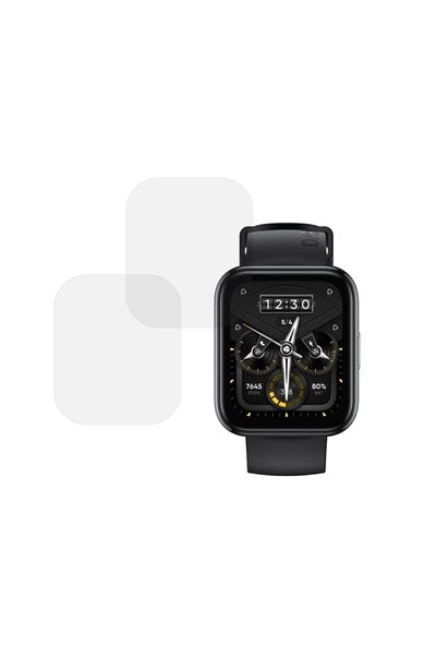 COMANDO Set of 2 x Film compatible with Realme Watch 2 Pro, Shield Full Glue,...