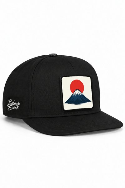 BlackBörk Șapcă hip-hop neagră cu logo-ul Japoniei