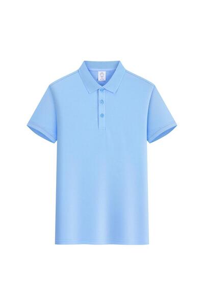 hanzhi Men Short Sleeve Polo Shirt Polyester Corporate Logo