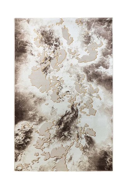 KARACAHAN Covor SOHO, bej cu textură aurie – 80 x 300 cm