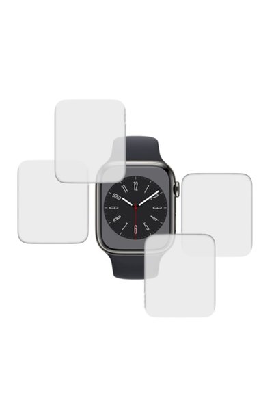 FONIX Set de 4 folii InvisiFlex Matte compatibile cu Apple Watch 8 de 45 mm, ...