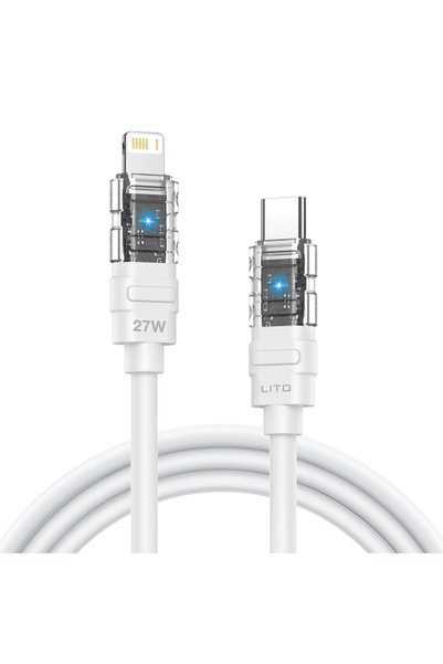 Lito Cablu de date și încărcare Lito, Data Cable Mechanical (LD05), alb