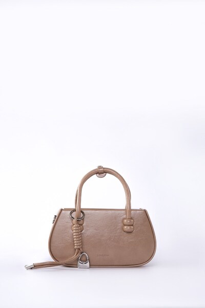 Levidor Oval baguette handbag and shoulder bag, khaki