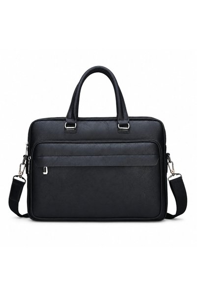 TERRIFI Laptop Bag for Men, Water Leather Resistant Briefcase, Vintage Messen...