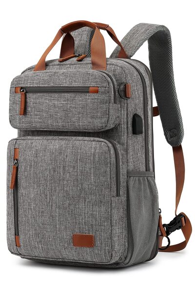 GENERAL Laptop Backpack Extendable Messenger Bag Shoulder Bag Convertible Lig...