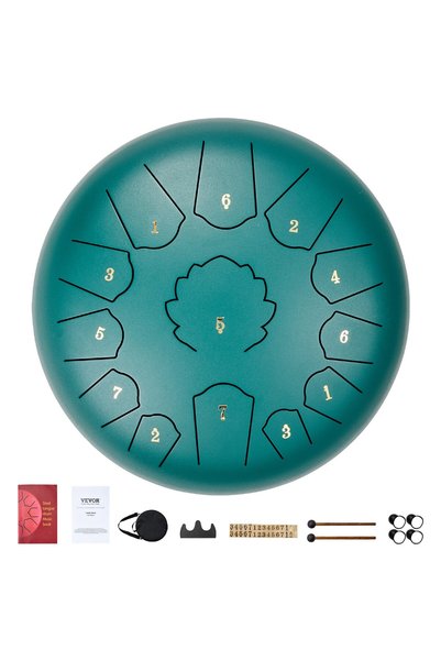 VEVOR Tambur cu limbă, Dimensiune: 304,8 mm, Culoare: verde, Număr de model: ...