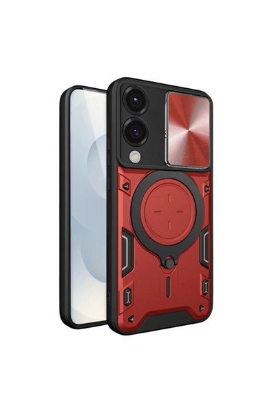 Techsuit Husă pentru telefon, Techsuit, Samsung Galaxy S25 Edge, rosu