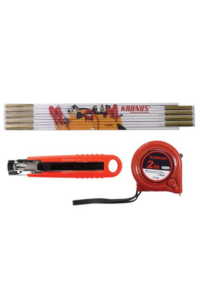 kronus Set de scule manuale de măsurare și tăiere 710SS, 3 piese