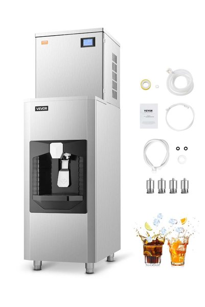 VEVOR Commercial split ice maker, Number of ice trays: 182 pcs, Maximum ice-m...