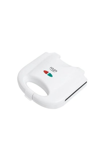 adler AD 301 Sandwich Maker, 750 W, Non-Stick Plates, Thermostat, Cool-Touch ...