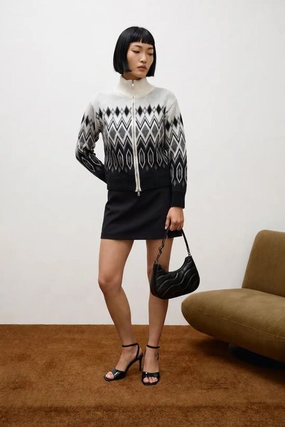 Hiccup سترة تريكو بنمط «MY FASHION» بقصّة عادية