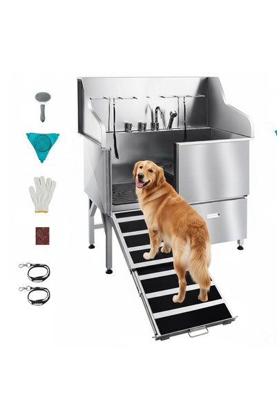 VEVOR Stainless steel dog grooming tub, Maximum load: 200 kg, Main material: ...