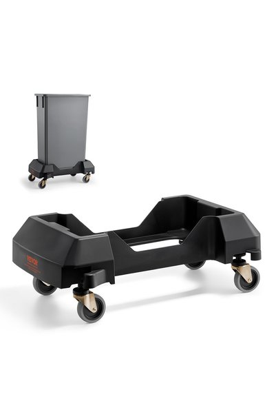 VEVOR Trash can dolly, Maximum load: 90.1 kg, Product dimensions: 619.8 mm x ...
