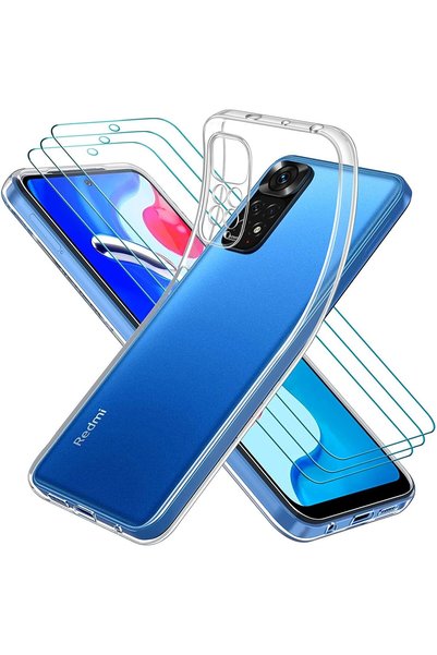 OEM Комплект от калъф и 3 фолиа за защита на екрана, TPU/стъкло, съвместими с...