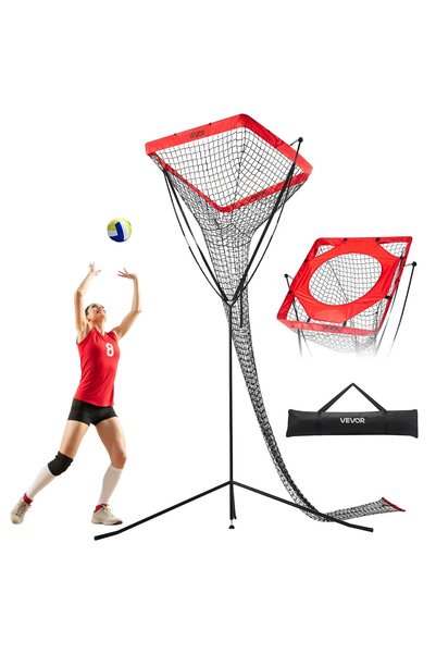 VEVOR Volleyball net, Material: Durable net + steel + fiberglass frame, Model...